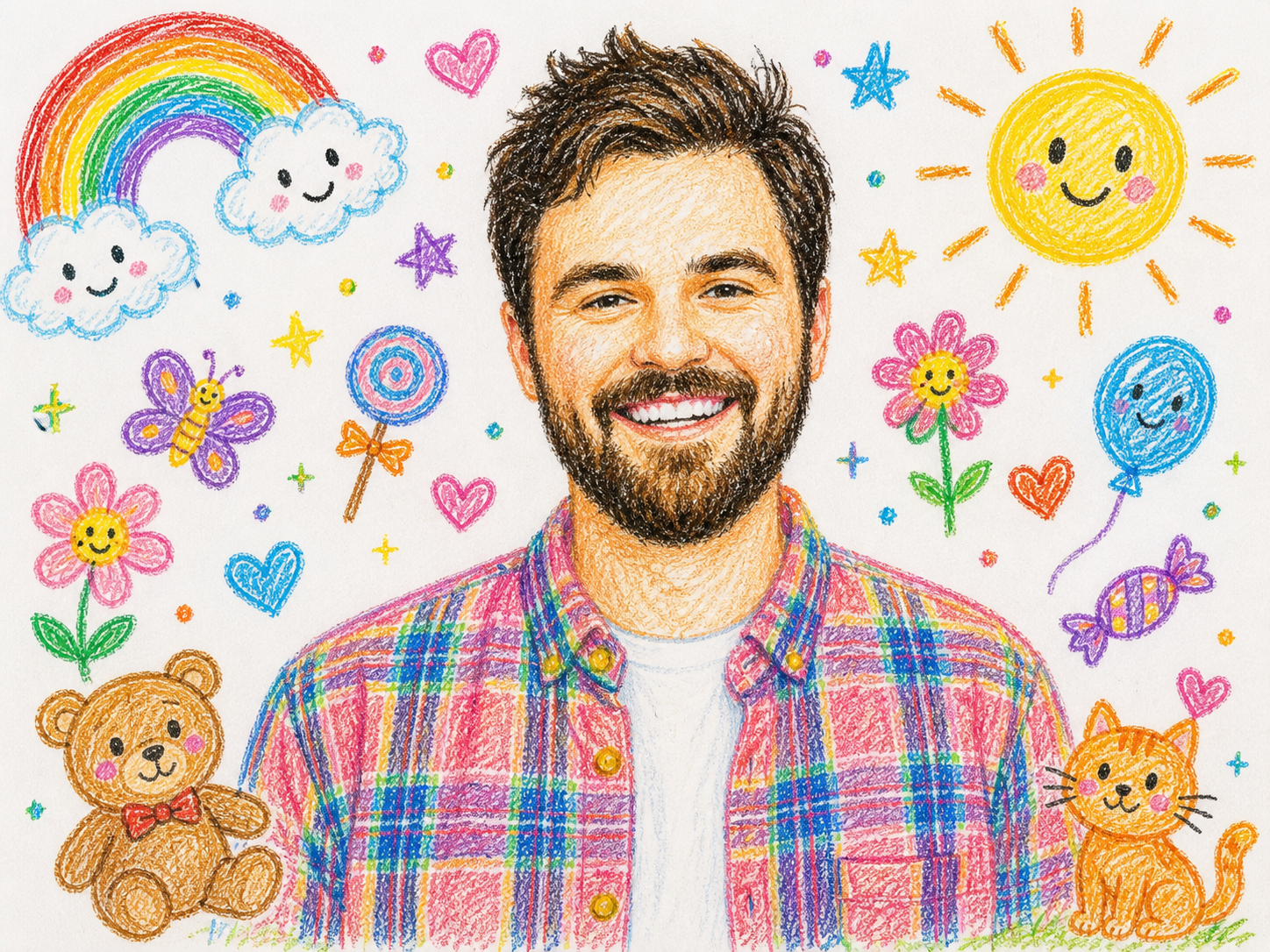 How to Turn Any Photo into a Cute Crayon Illustration with AI
